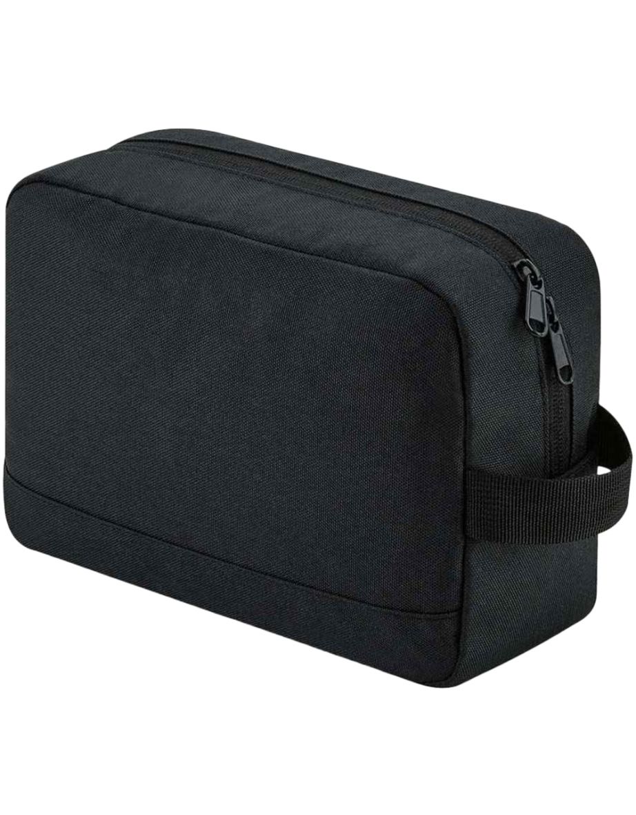 Bagbase Unisex Adult Essentials Recycled Toiletry Bag - Black
