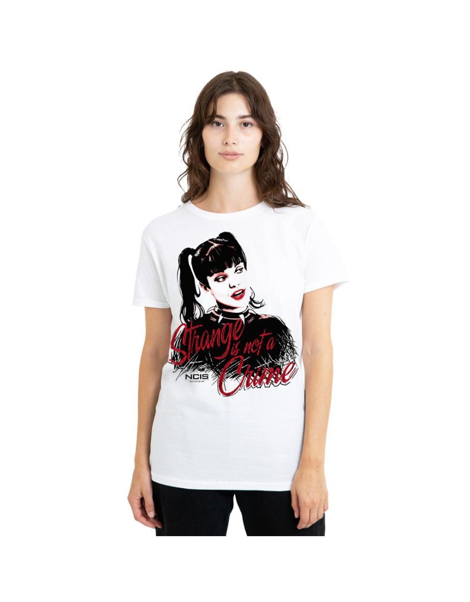 NCIS Unisex Adult Strange Is Not A Crime T-Shirt - White