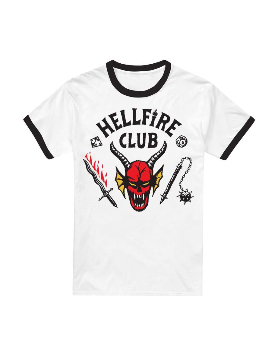 Stranger Things Unisex Adult Hellfire Club T-Shirt - Black