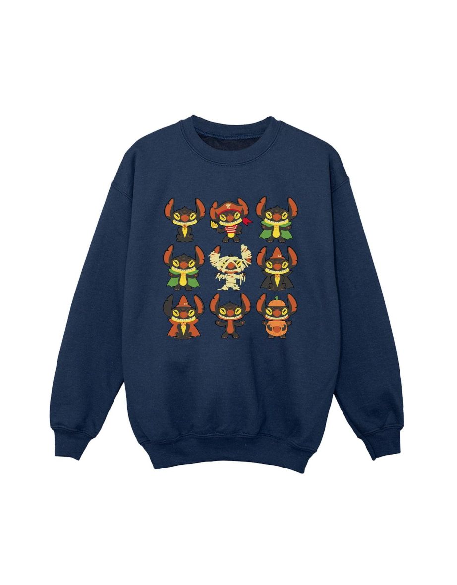Disney Boys Lilo & Stitch Halloween Costumes Sweatshirt - Navy Blue - 2