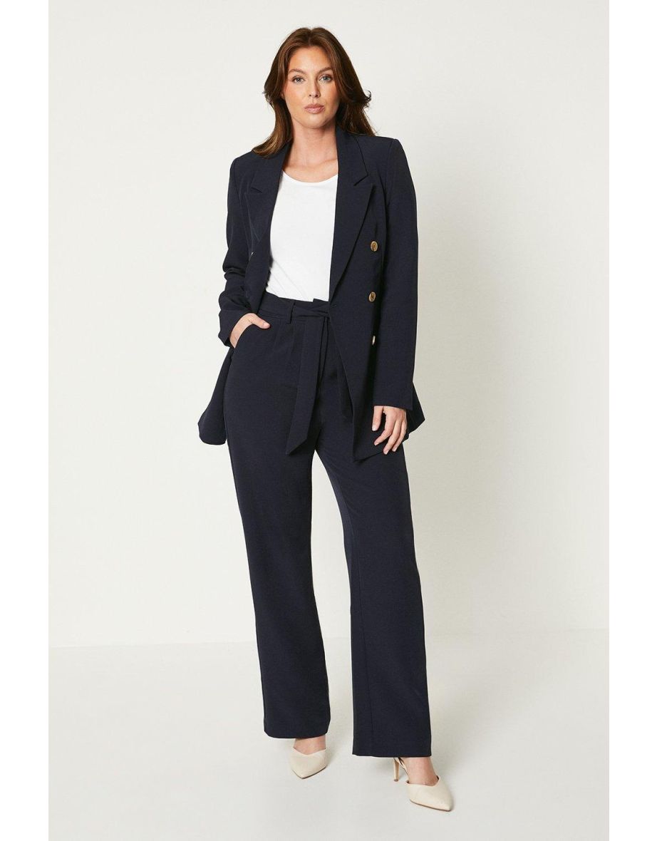 Principles by Debenhams Navy Wide Leg Trousers