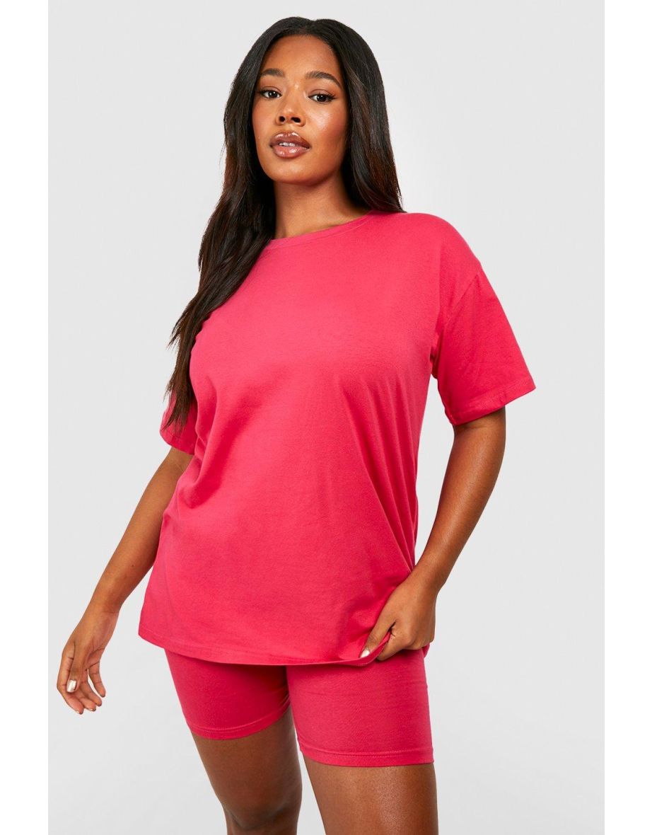 Plus size best sale hot pink shorts