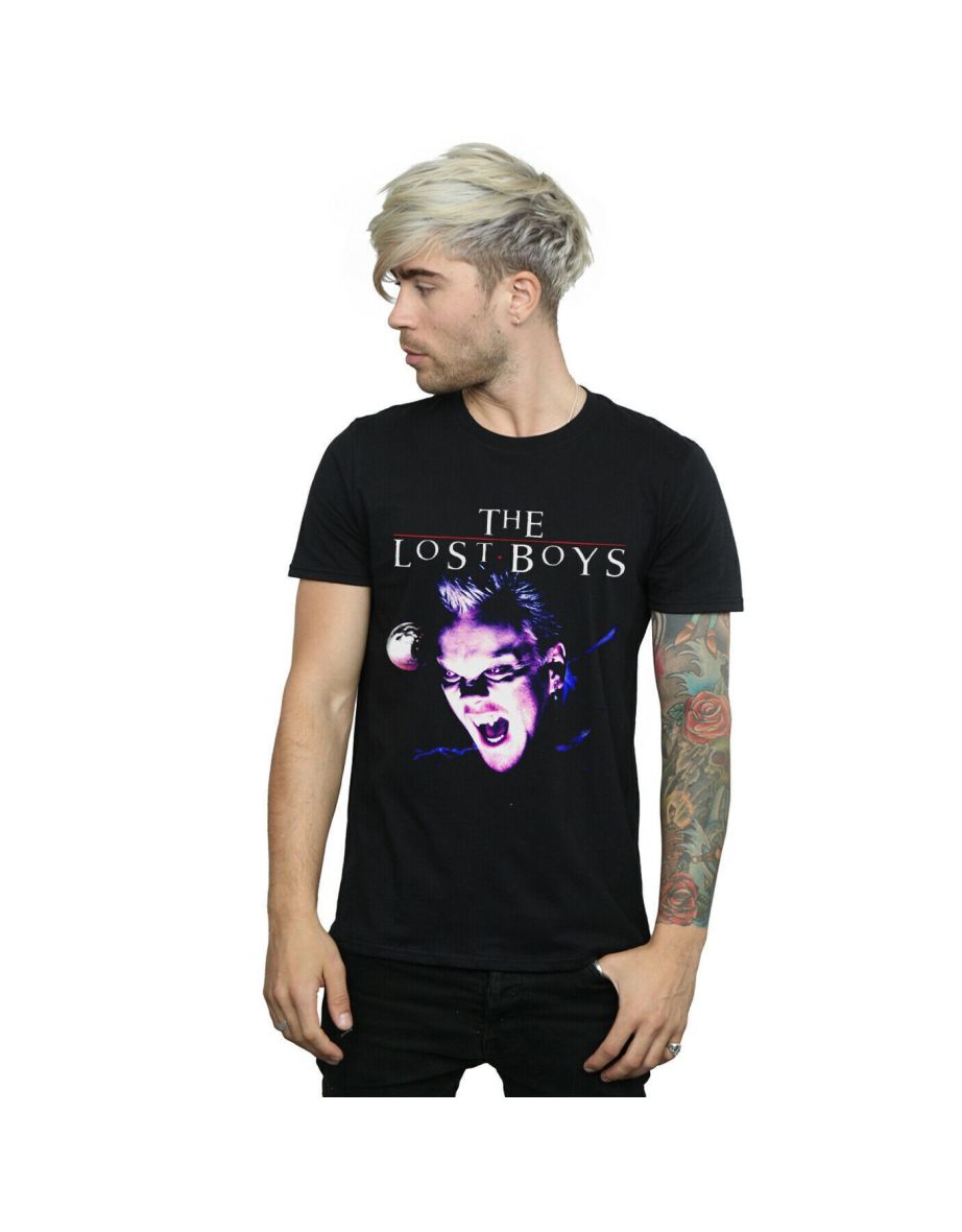 The Lost Boys Unisex Adult Snarl Tinted T-Shirt - Black/Purple/White - 1