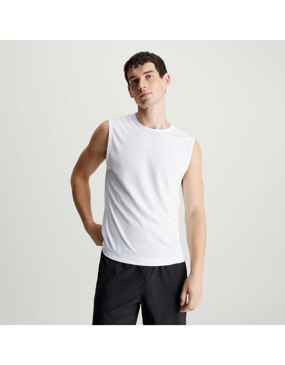 Men's Calvin Klein Gym Tank Top in White