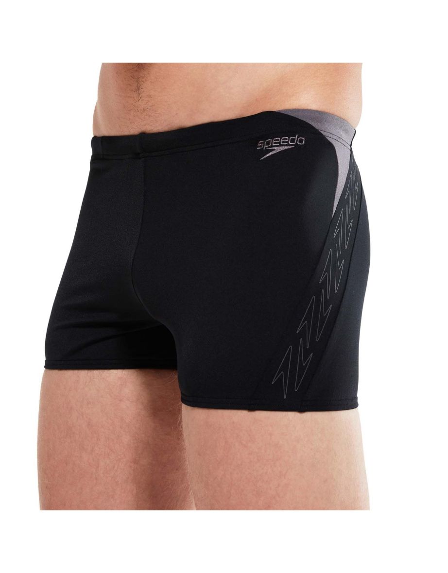 Men's Speedo Hyper Boom Splice Aqua Shorts in Black