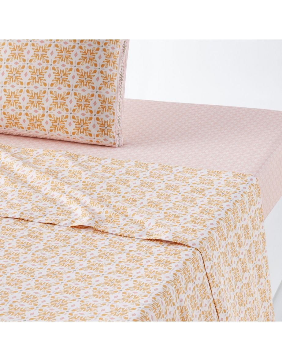 Gardenia Flat Sheet in Pure Cotton