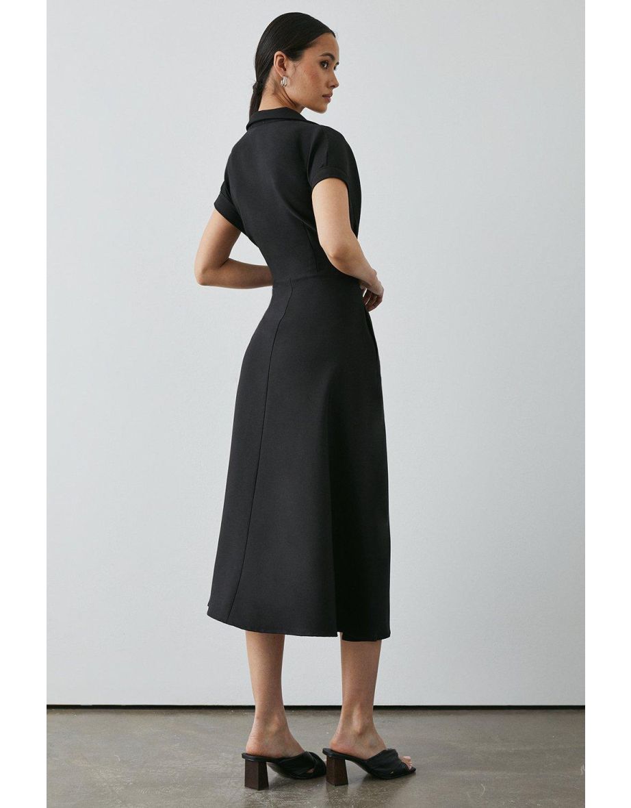 Principles by Debenhams Black A-Line Midaxi Shirt Dress - 3