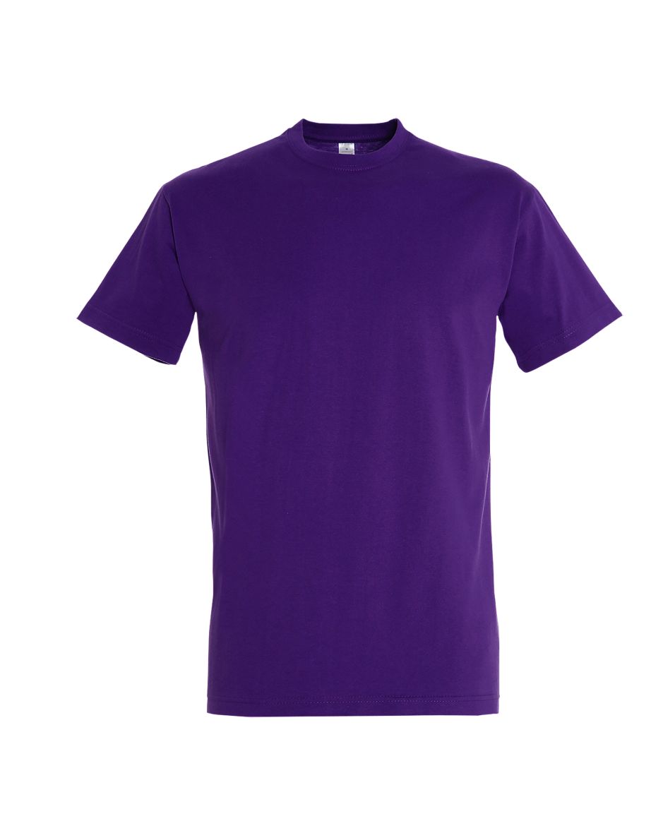 SOLS Mens Imperial Heavyweight Short Sleeve T-Shirt - Dark Purple