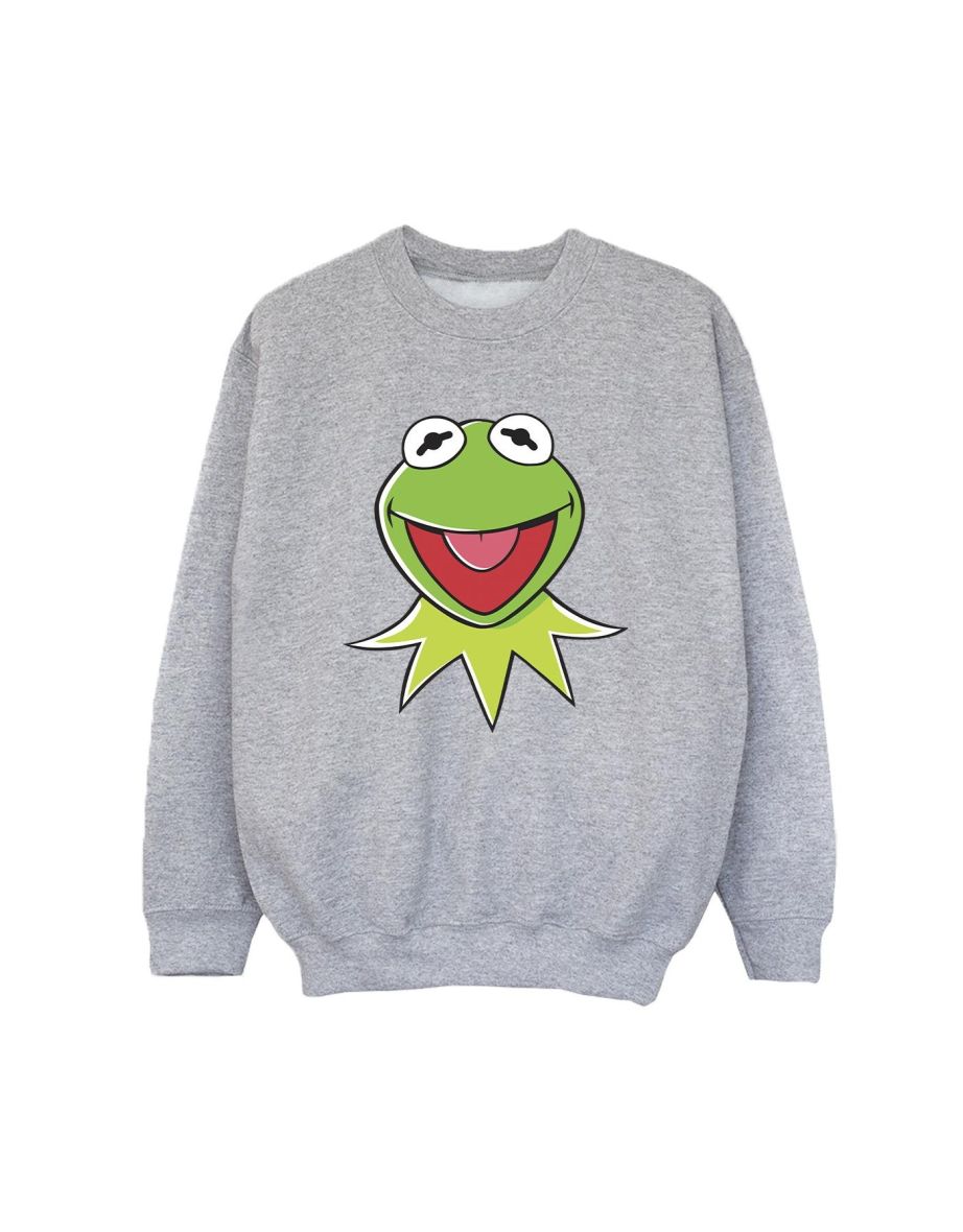 Disney Boys Muppets Kermit Head Sweatshirt - Sports Grey