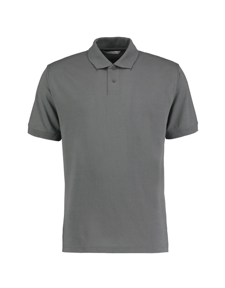Kustom Kit Mens Regular Fit Workforce Pique Polo Shirt - Dark Grey Marl