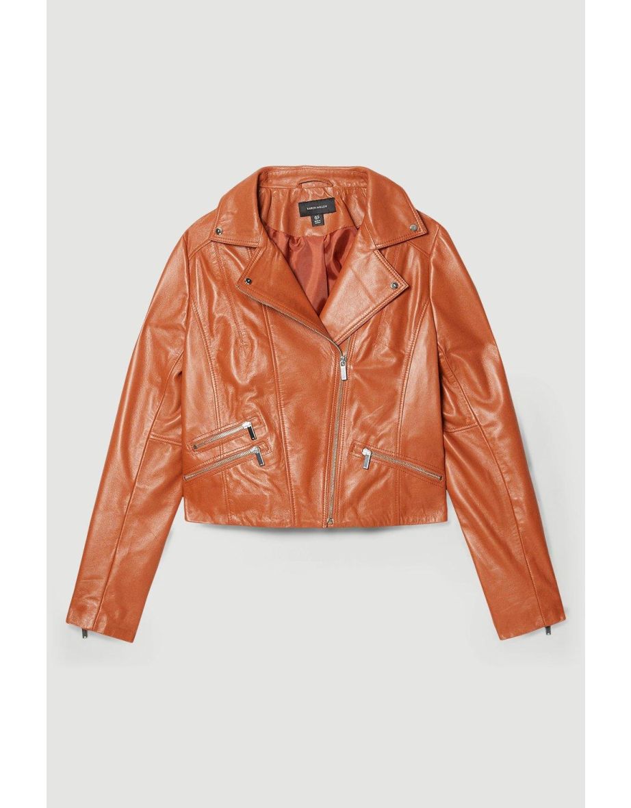 Leather Signature Biker Jacket - 3