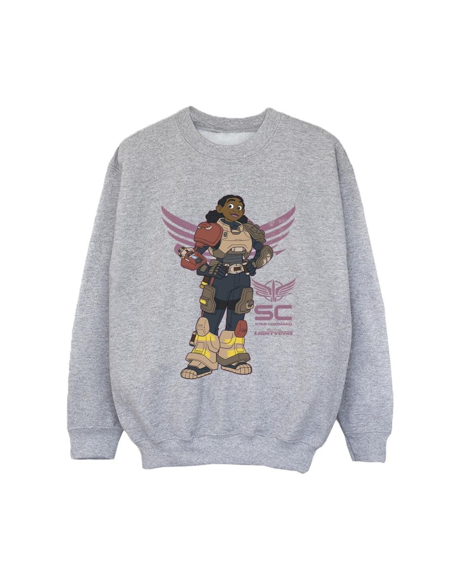 Disney Boys Lightyear Izzy Star Command Sweatshirt - Sports Grey