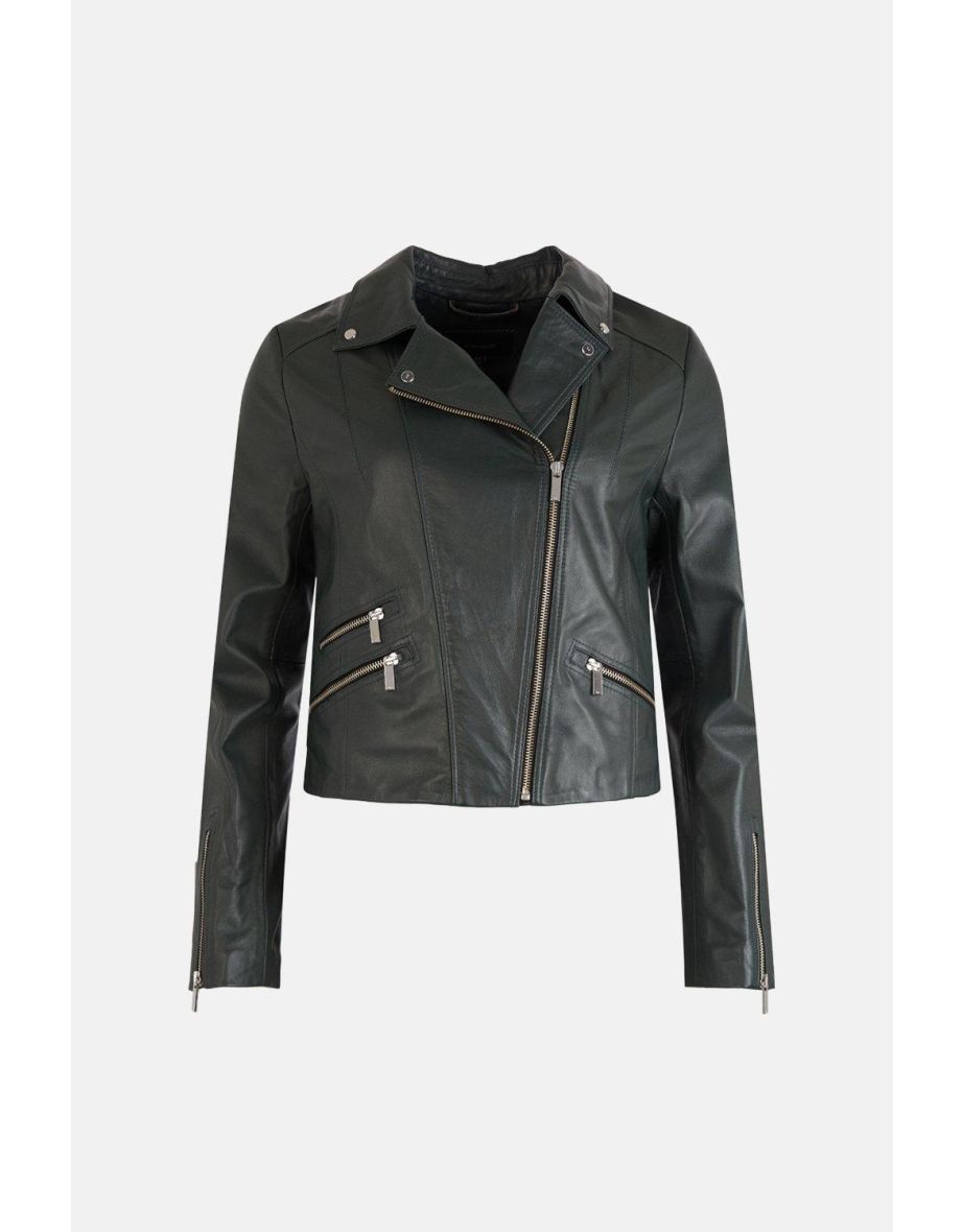 Leather Signature Biker Jacket - 3