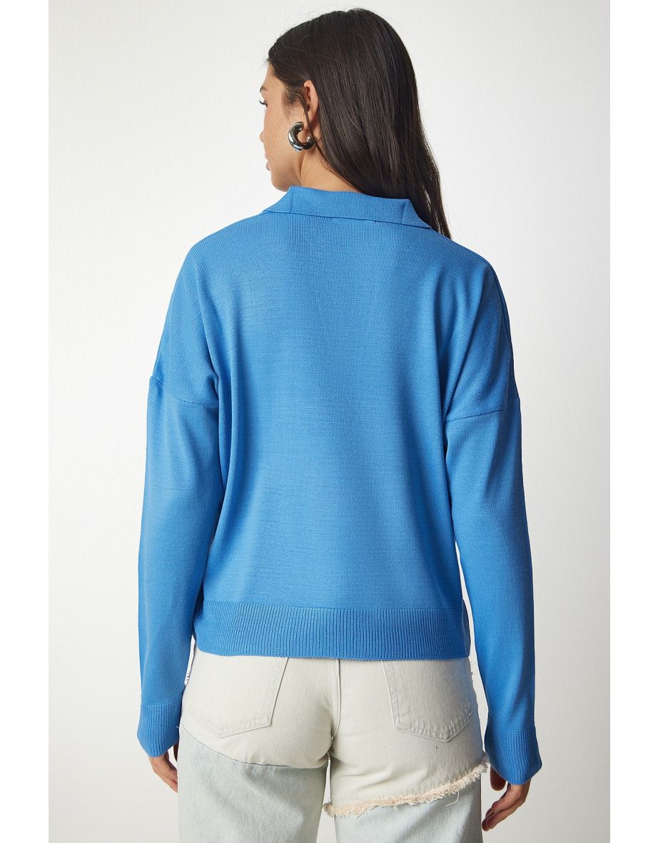 Sweater - Dark blue - Regular fit - 3