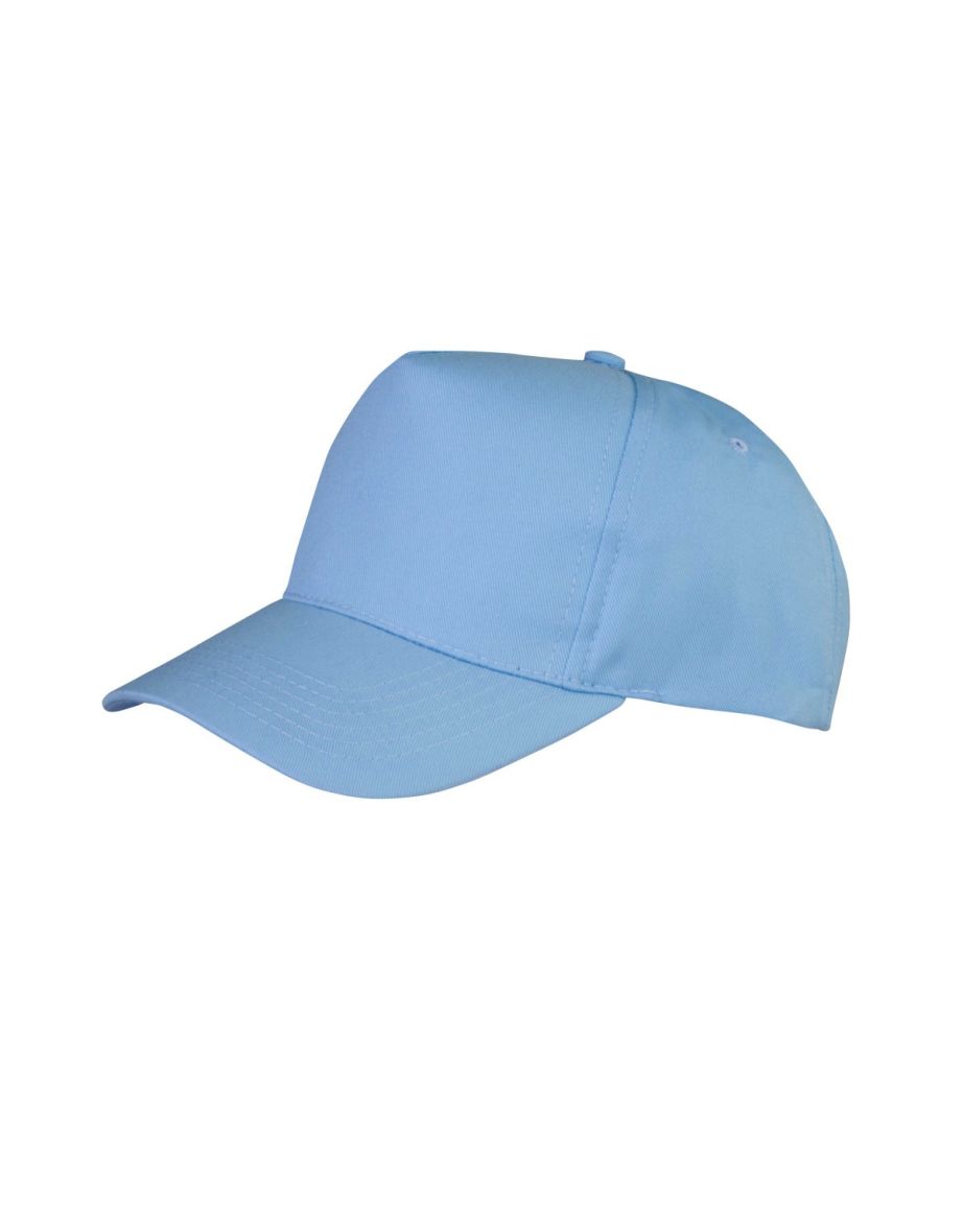 Result Unisex Core Boston 5 Panel Printers Baseball Cap - Sky Blue