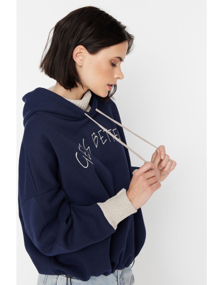 Sweatshirt - Dark blue - Relaxed fit - 7