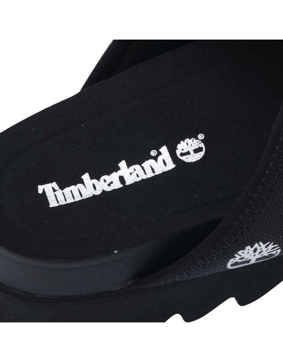 Women's Timberland Santa Monica Sunrise Slide Sandals in Black - 4