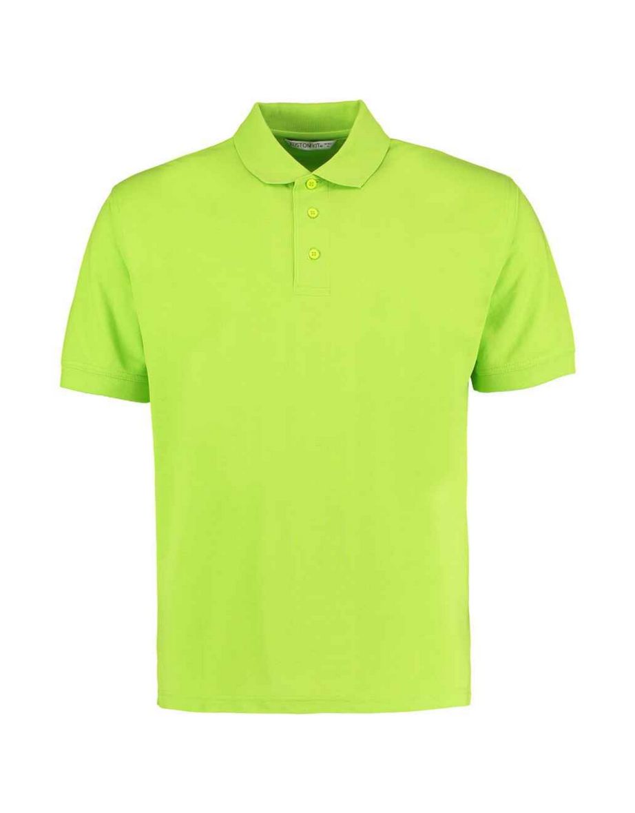 Kustom Kit Mens Klassic Piqué Polo Shirt - Lime