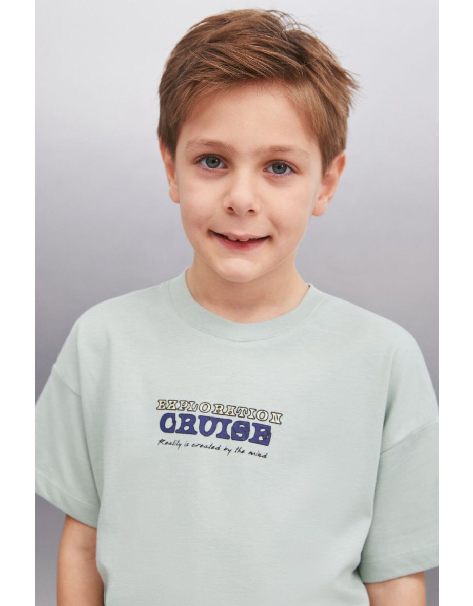 ORAN Men's Mint Green T-Shirt - 2