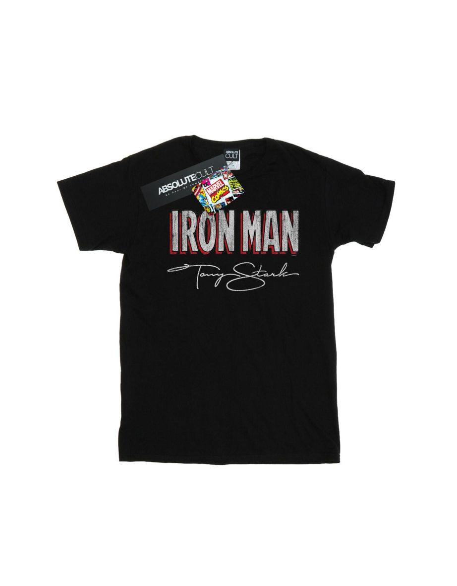 Marvel Boys Iron Man AKA Tony Stark T-Shirt - Black - 1