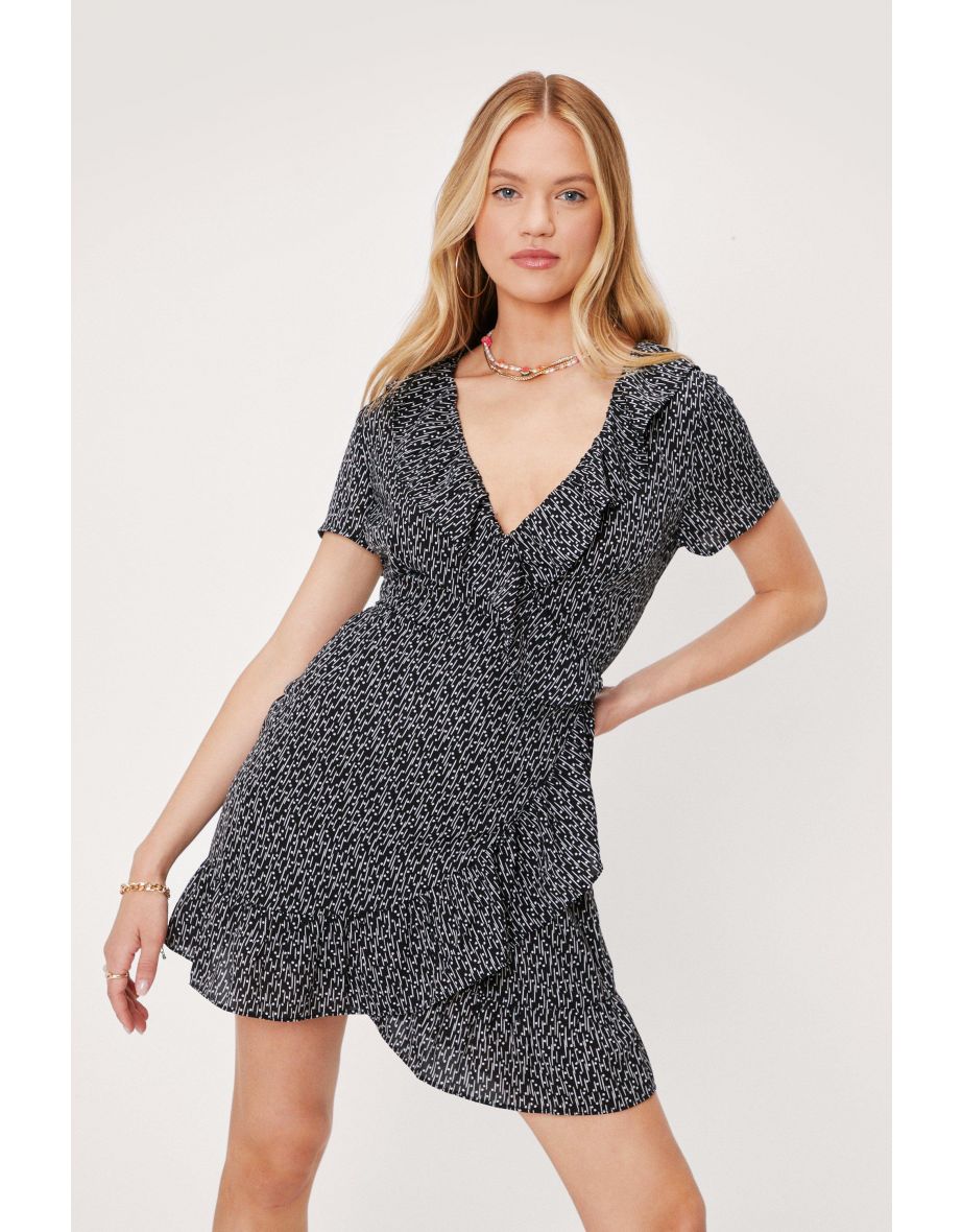 mini wrap tea dress