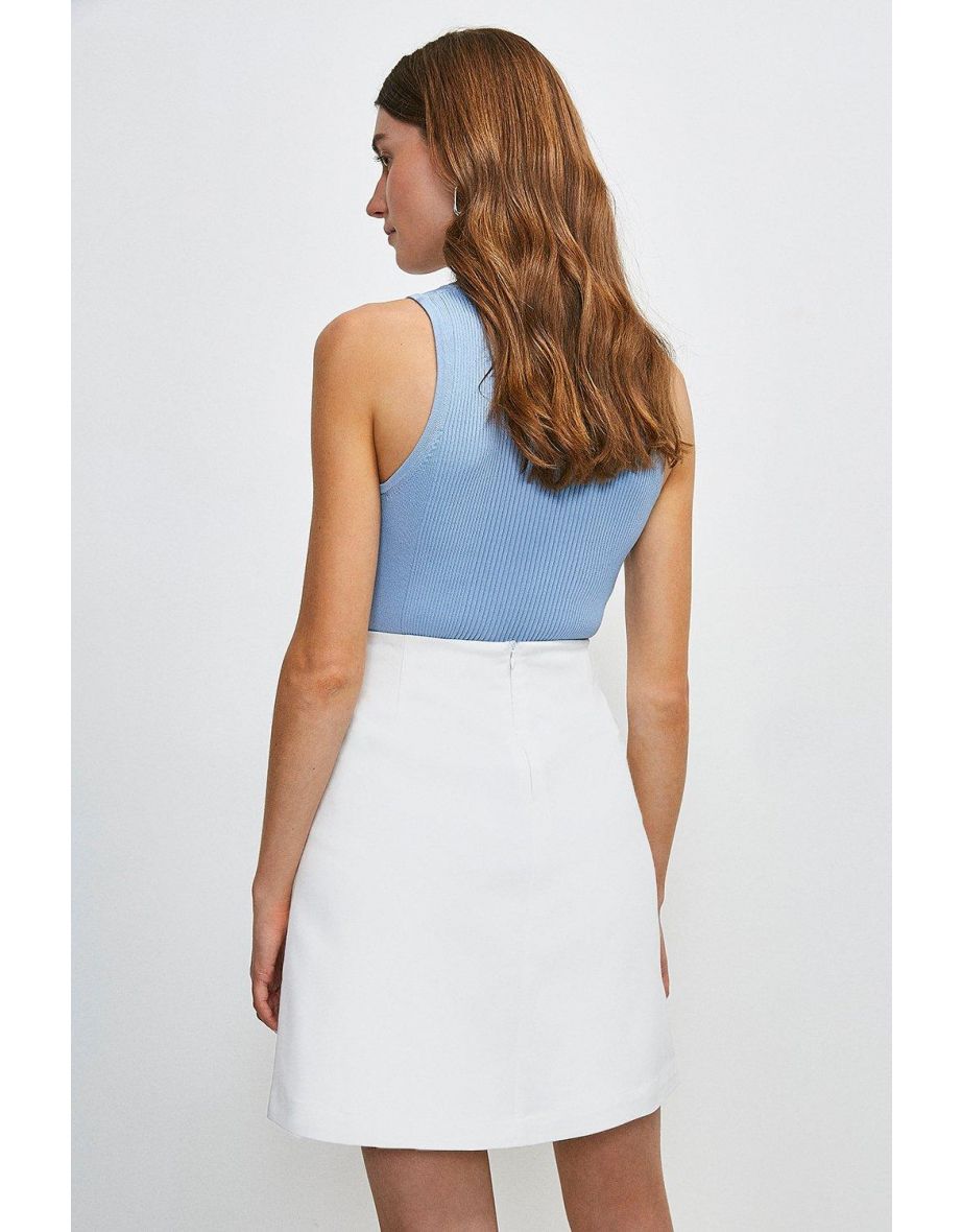Cotton Sateen Skirt - 2