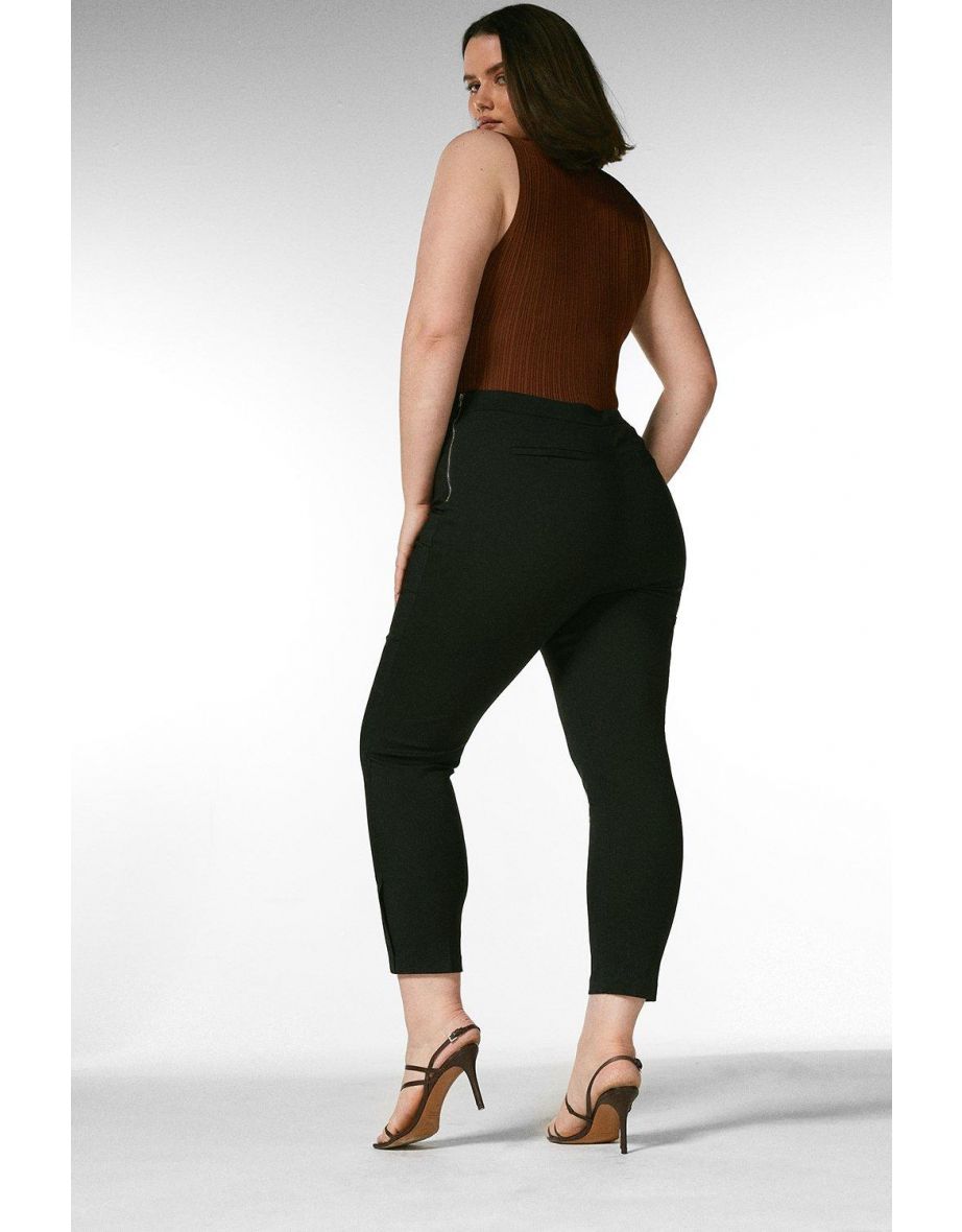 Curve Essential Cotton Sateen Crop Trouser - 2
