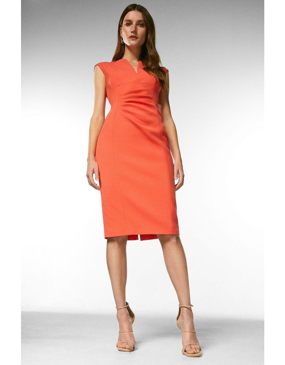 Karen millen coral new arrivals dress