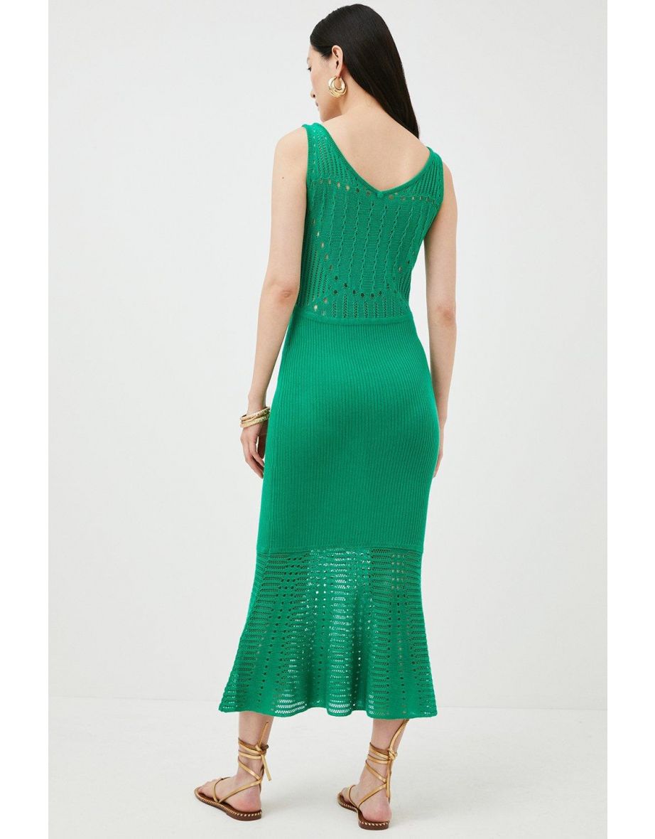 Crochet Knit Dress - 2
