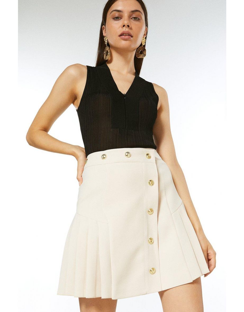 karen millen cream skirt