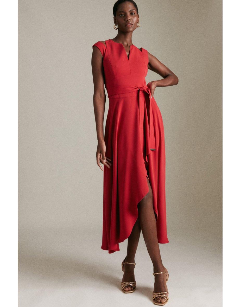 Soft Tailored Waterfall Dress
