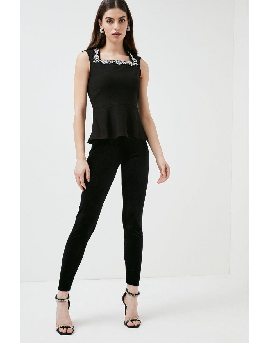 Sparkle Trim Jersey Legging