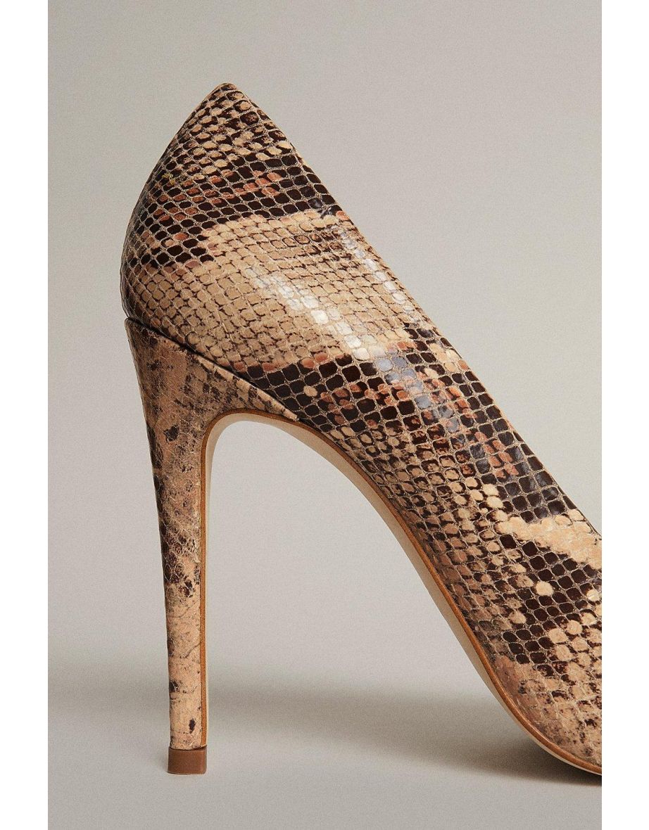 Premium Leather Snake Court Shoe - 1