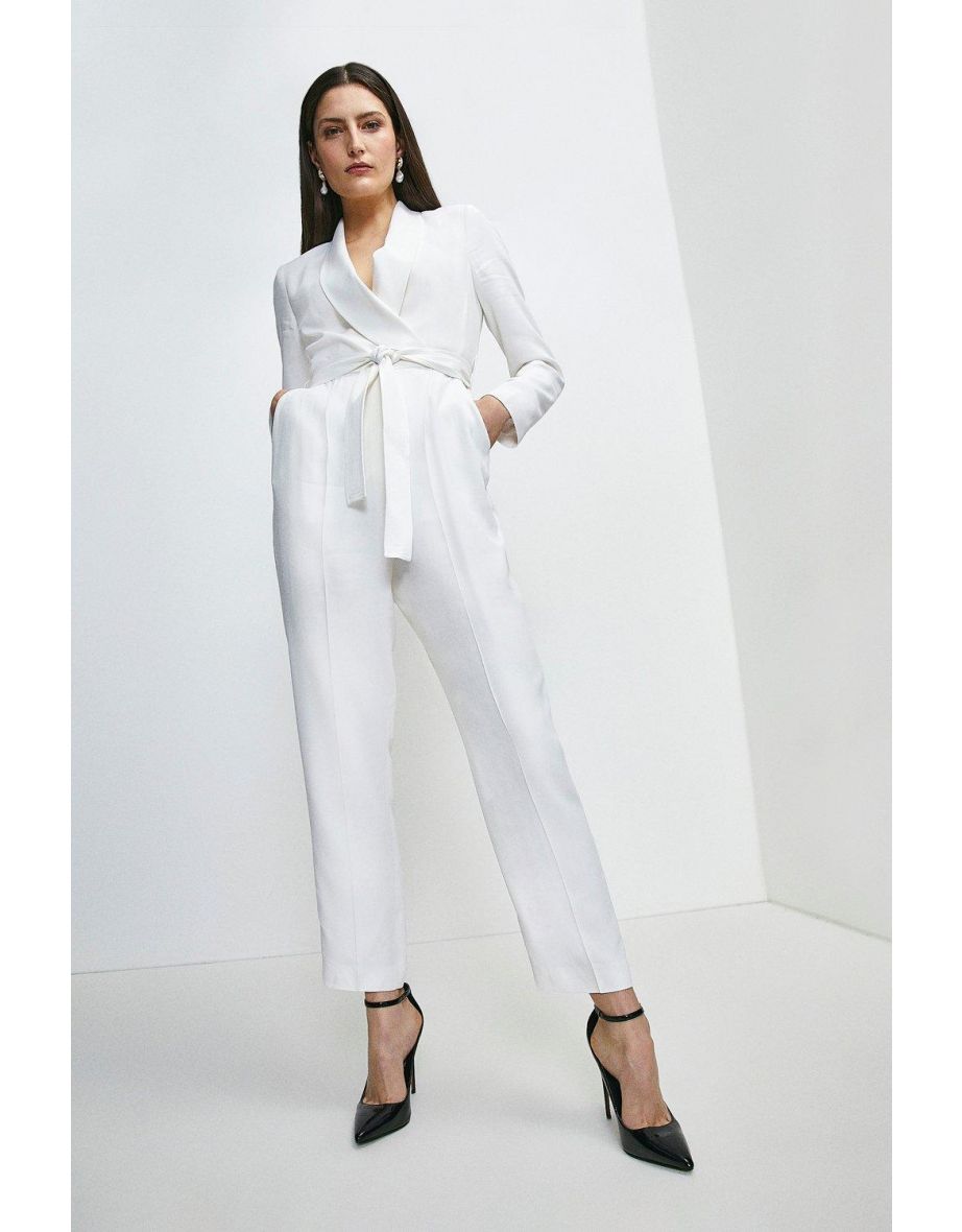 Tuxedo Wrap Jumpsuit