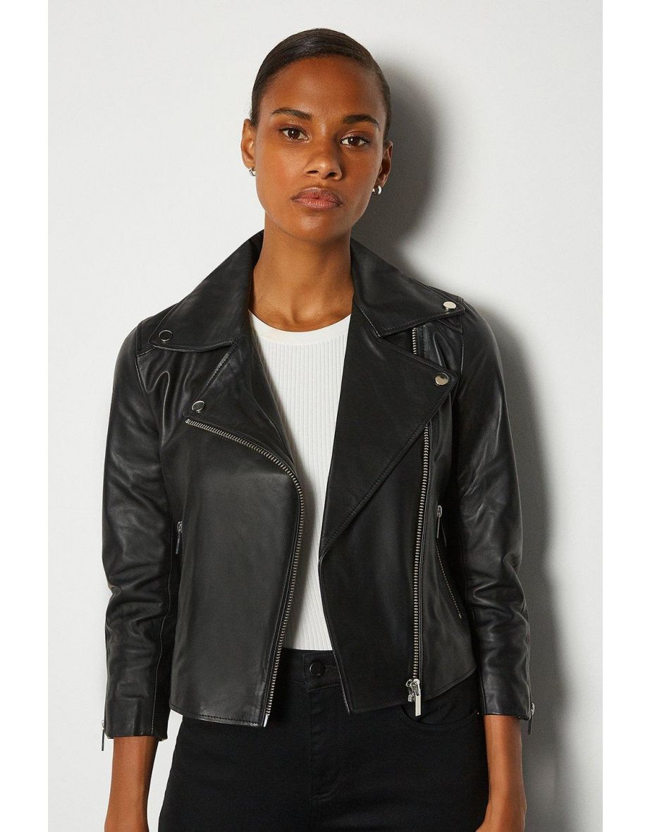 Leather jacket reliable karen millen