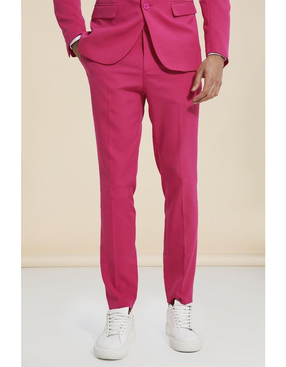 Skinny Suit Trousers - pink