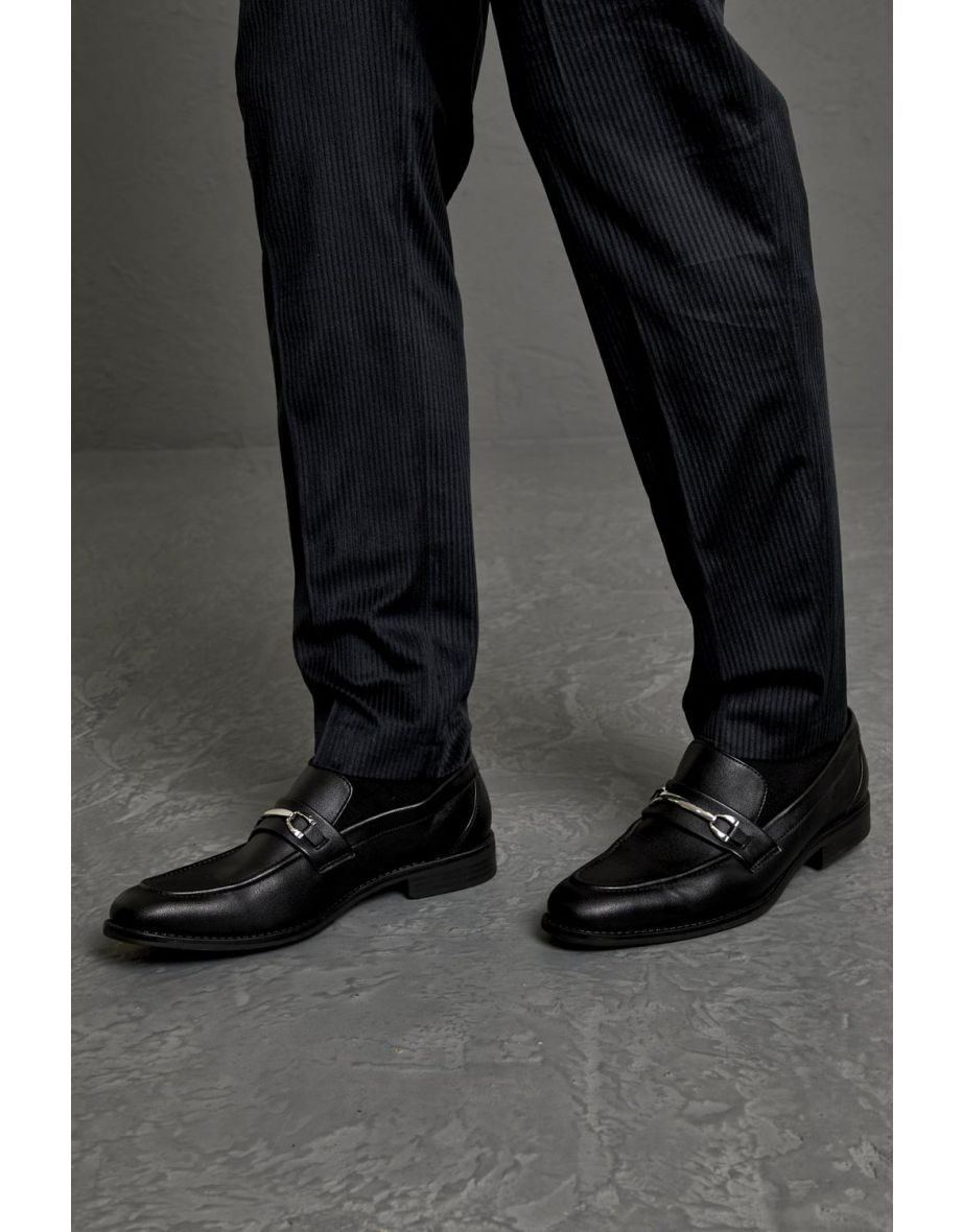 Faux Leather Loafer - black - 3