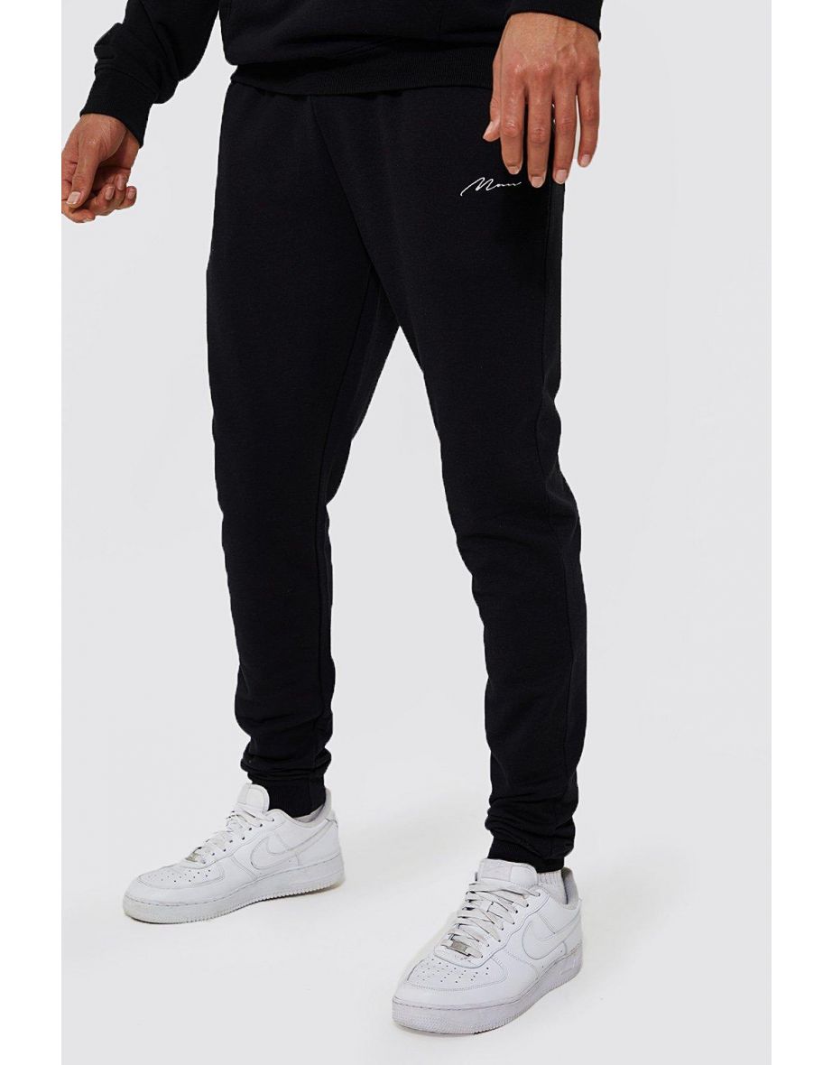 Tall Man Skinny Jogger with REEL Cotton - black