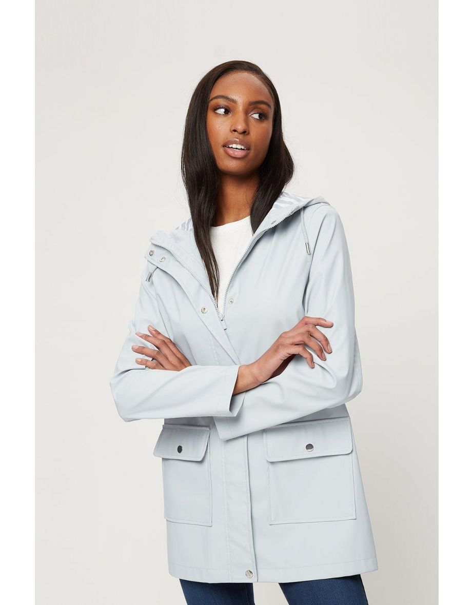 Light blue raincoat hotsell