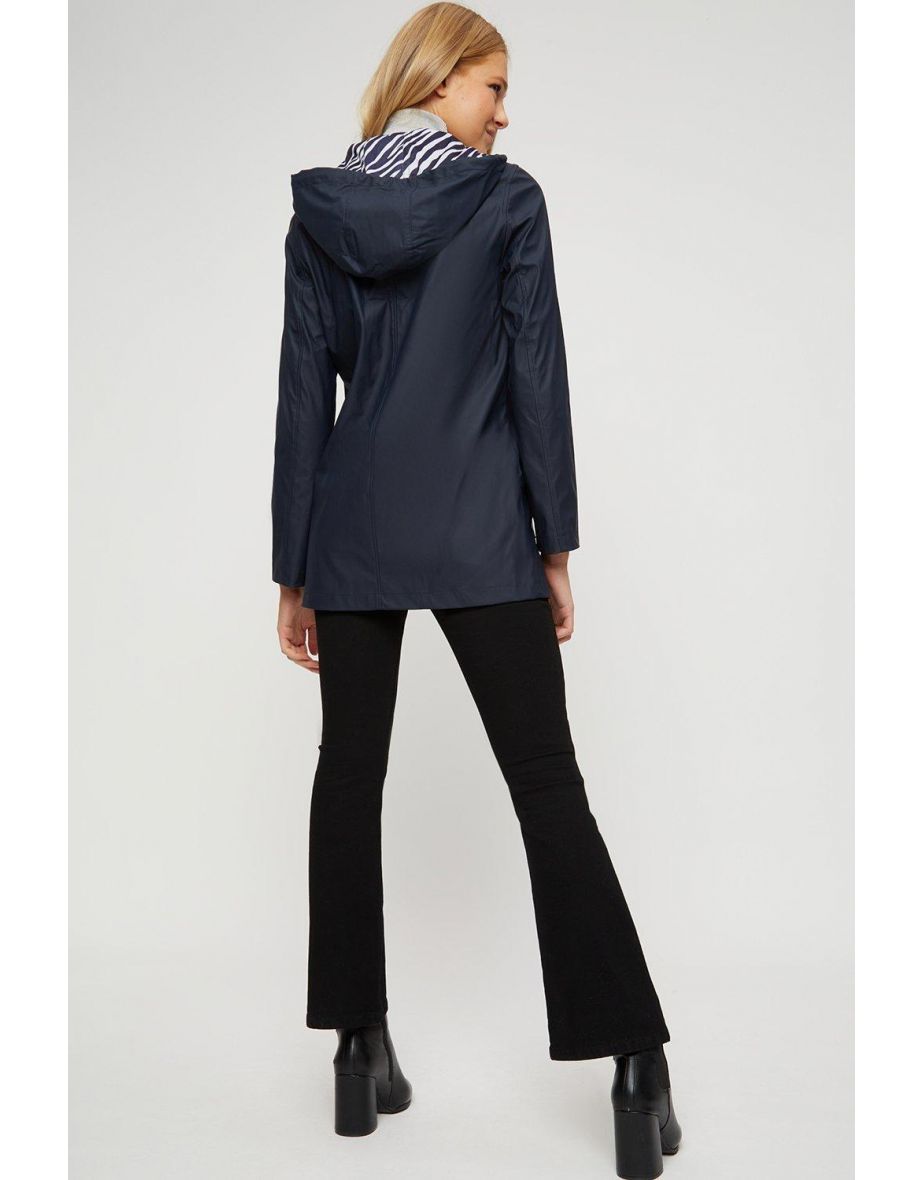 Dorothy Perkins Navy Raincoat - 2