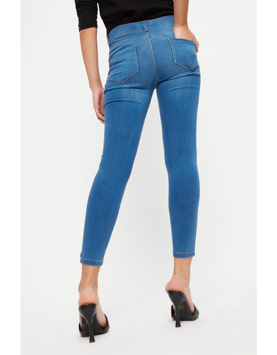 Organic Midwash Short Frankie Skinny Jeans - 2