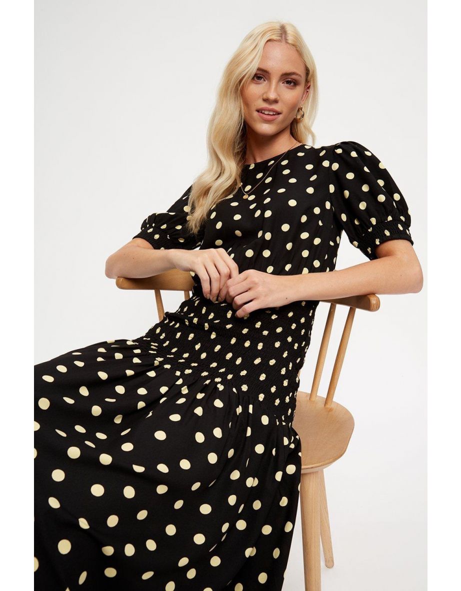 dorothy perkins black spotted dress