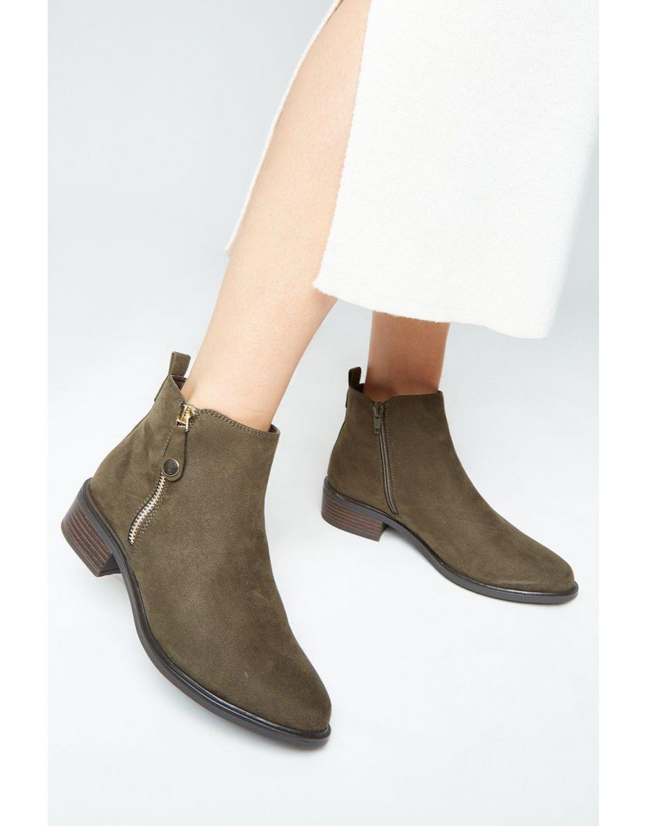 mid length ankle boots