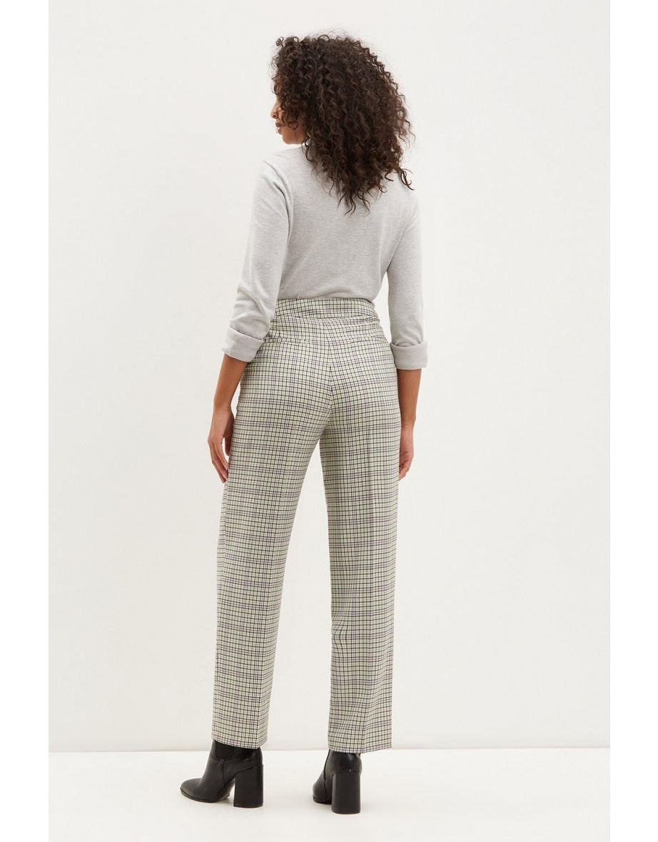 Tall Check Crop Tailored Trousers - 2