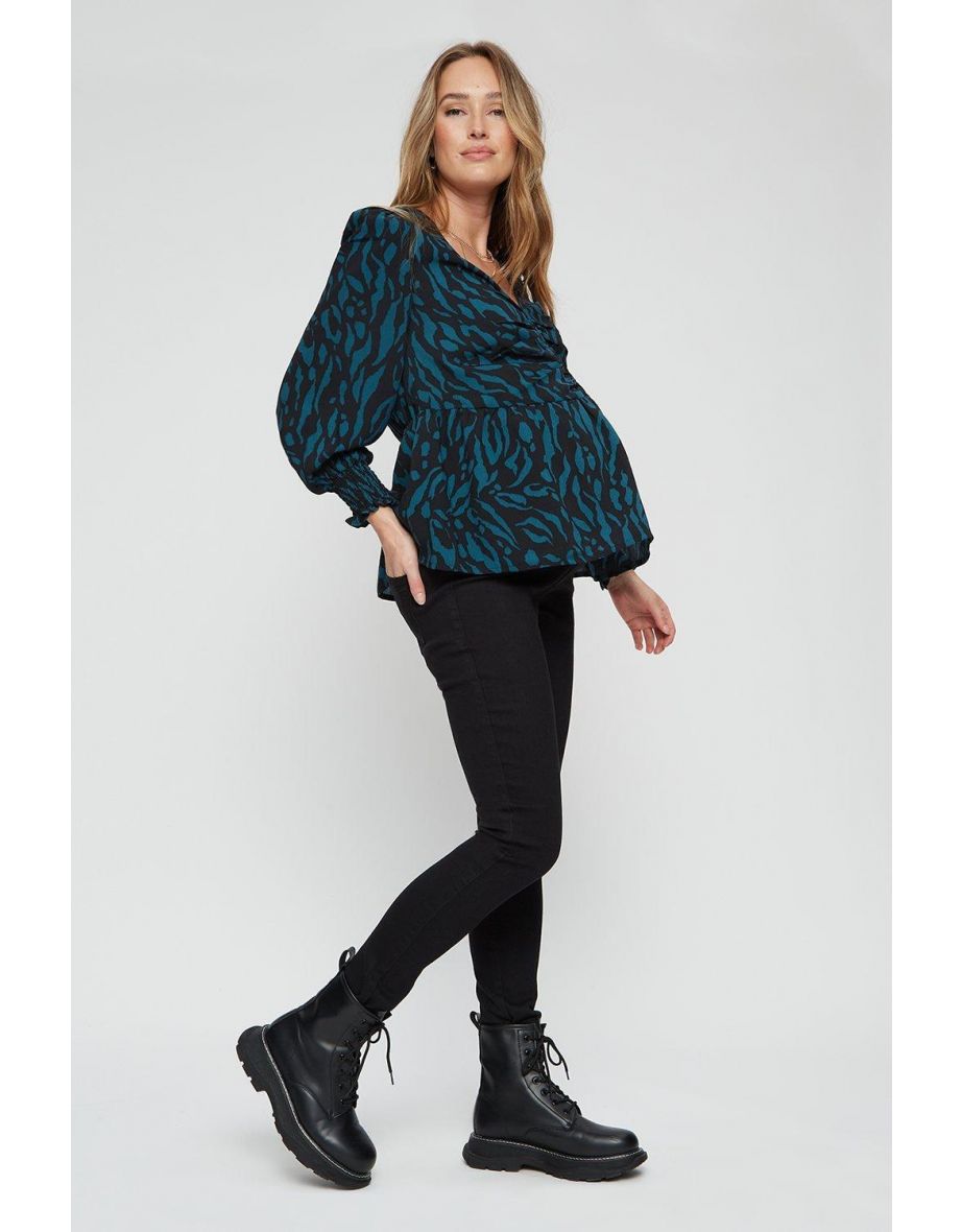 Maternity Black Over Bump Bootcut Ellis