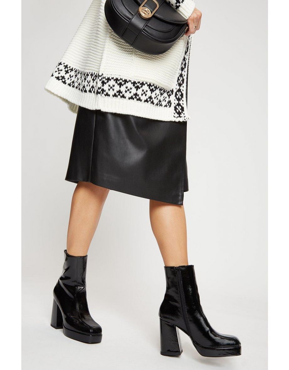 Dorothy perkins patent boots top
