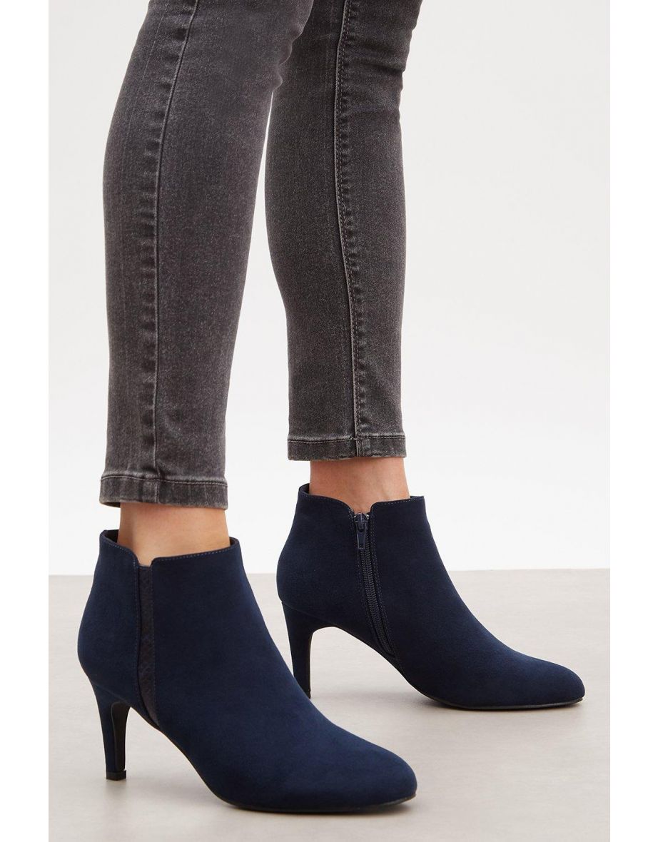 dorothy perkins navy ankle boots