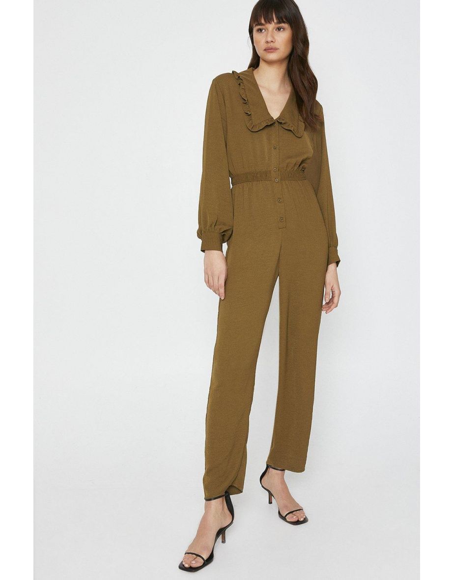 warehouse khaki jumpsuit