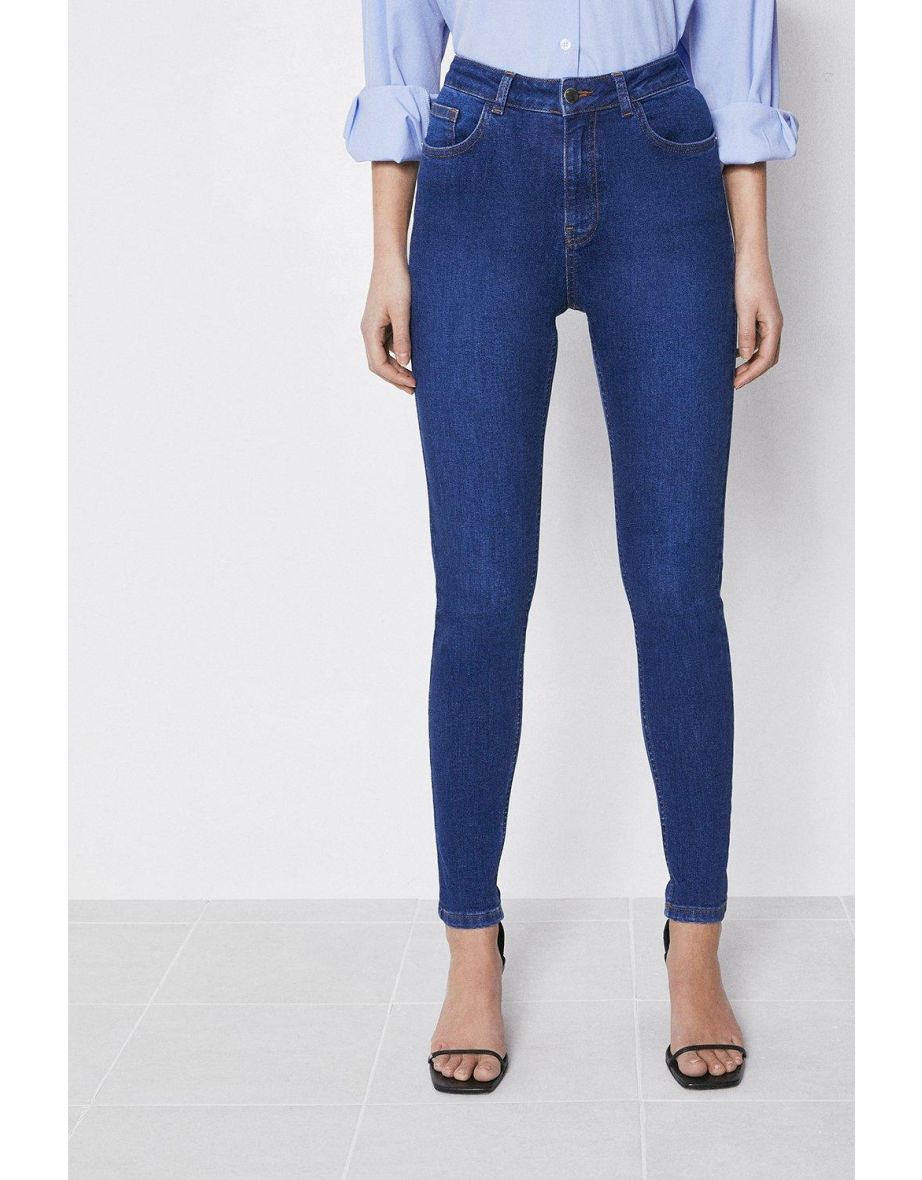 98s Organic Cotton High Waisted Skinny Jeans