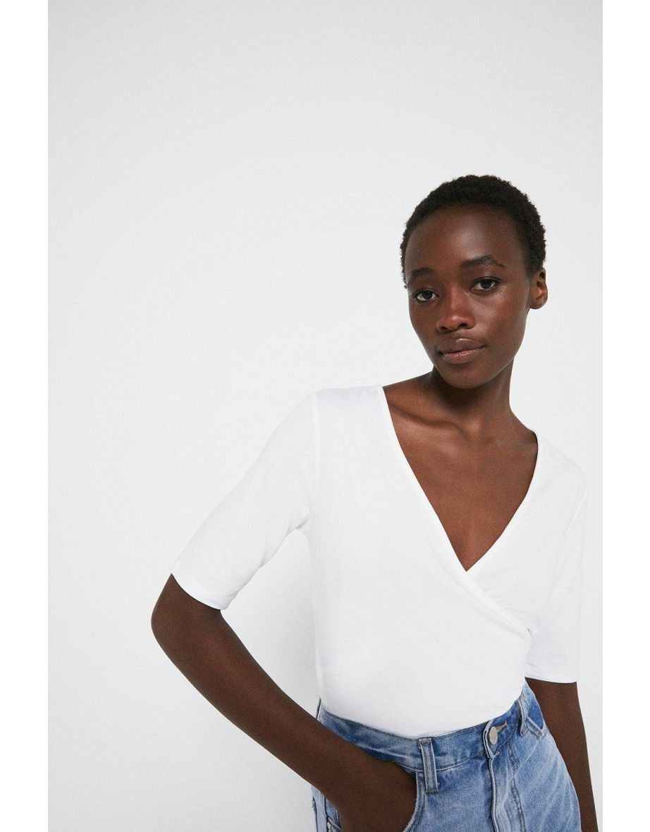 Wrap Short Sleeve Top